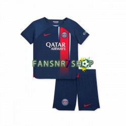 Paris Saint-Germain fußball trikot Kinder Heim 2023-2024 Kurzarm