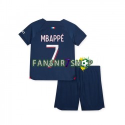 Paris Saint-Germain fußball trikot Mbappé 7 Kinder Heim 2023-2024 Kurzarm