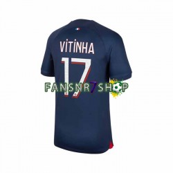 Paris Saint-Germain fußball trikot Vitinha 17 Herren Heim 2023-2024 Kurzarm