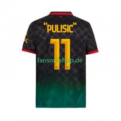 AC Mailand fußball trikot Christian Pulisic 11 Herren Viertes 2024-2025 Kurzarm