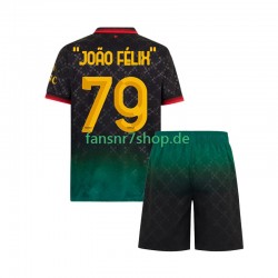AC Mailand fußball trikot JOAO FELIX 79 Kinder Viertes 2024-2025 Kurzarm