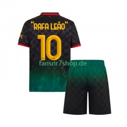 AC Mailand fußball trikot RAFA LEAO 10 Kinder Viertes 2024-2025 Kurzarm