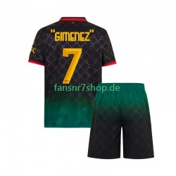 AC Mailand fußball trikot Santiago Gimenez 7 Kinder Viertes 2024-2025 Kurzarm