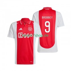 Ajax Amsterdam fußball trikot Brian Brobbey 9 Herren Heim 2024-2025 Kurzarm