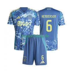 Ajax Amsterdam fußball trikot Henderson 6 Kinder Auswärts 2024-2025 Kurzarm