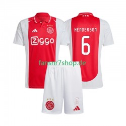 Ajax Amsterdam fußball trikot Henderson 6 Kinder Heim 2024-2025 Kurzarm