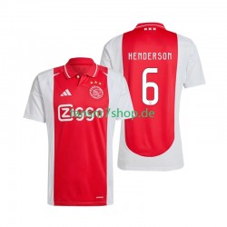 Ajax Amsterdam fußball trikot Henderson 6 Herren Heim 2024-2025 Kurzarm