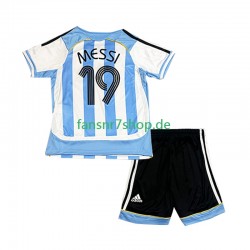 Argentinien Retro fußball trikot Lionel Messi 19 Kinder Heim 2006 Kurzarm