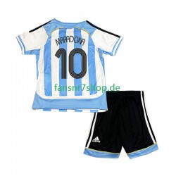 Argentinien Retro fußball trikot Maradona 10 Kinder Heim 2006 Kurzarm