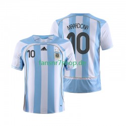 Argentinien Retro fußball trikot Maradona 10 Herren Heim 2006 Kurzarm