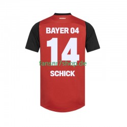 Bayer 04 Leverkusen fußball trikot Patrik Schick 14 Herren Heim 2024-2025 Kurzarm