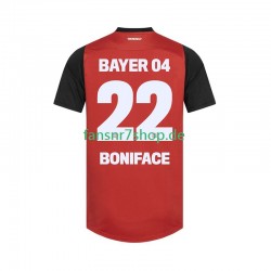 Bayer 04 Leverkusen fußball trikot Victor Boniface 22 Herren Heim 2024-2025 Kurzarm