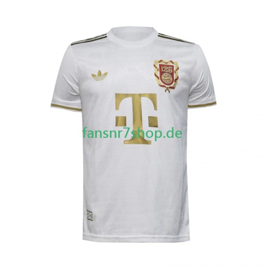 FC Bayern München fußball trikot 125th Anniversary Herren Heim Weiß 2024-2025 Kurzarm