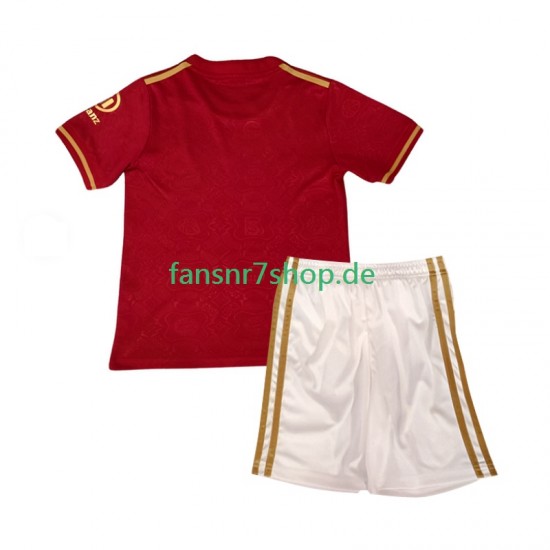 FC Bayern München fußball trikot 125th Anniversary Kinder Heim Rot 2024-2025 Kurzarm