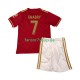 FC Bayern München fußball trikot 125th Anniversary Serge Gnabry 7 Kinder Heim Rot 2024-2025 Kurzarm