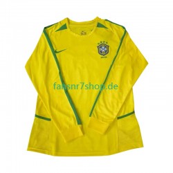 Brasilien Retro fußball trikot 2002 Herren Heim Langarm Brasilien Retro fußball trikot 2002 Herren Heim Langarm