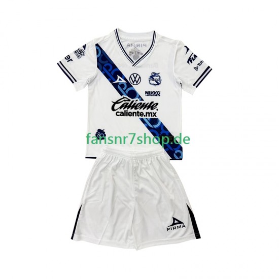 fußball trikot Club Puebla Kinder Heim 2024-2025 Kurzarm