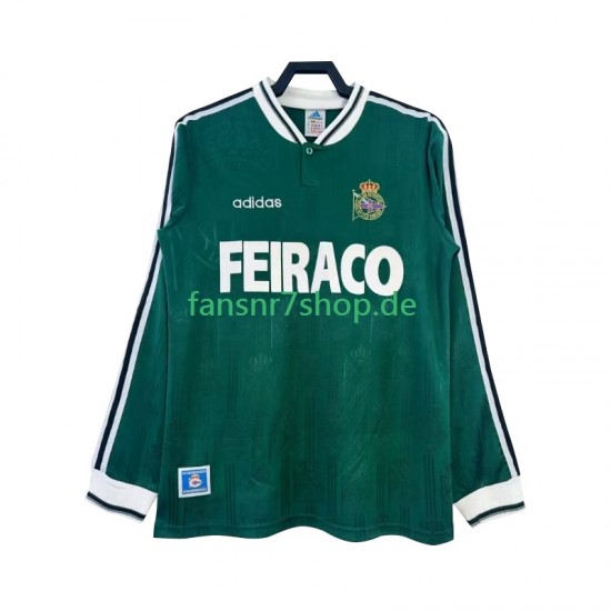 Retro fußball trikot Deportivo de La Coruna Herren Auswärts 1999 Langarm
