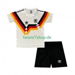 Deutschland Retro fußball trikot Kinder Heim 1990 Kurzarm