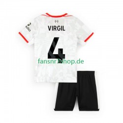 Liverpool fußball trikot VIRGIL 4 Kinder Ausweich 2024-2025 Kurzarm