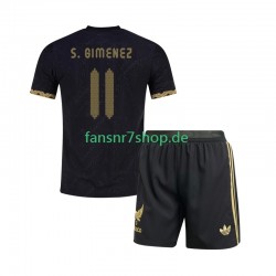 Mexiko fußball trikot Santiago Gimenez 11 Gold Cup Kinder Heim 2025 Kurzarm