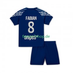 Paris Saint-Germain fußball trikot Fabian 8 Kinder Viertes 2024-2025 Kurzarm