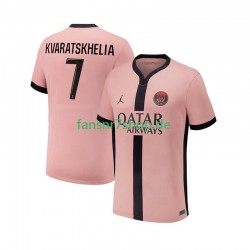 Paris Saint-Germain fußball trikot Khvicha Kvaratskhelia 7 Herren Ausweich 2024-2025 Kurzarm