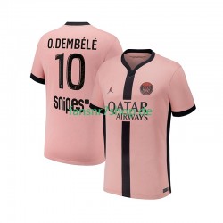 Paris Saint-Germain fußball trikot Ousmane Dembele 10 Herren Ausweich 2024-2025 Kurzarm