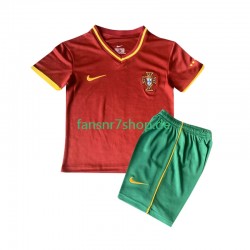 Portugal Retro fußball trikot 2000 Kinder Heim Kurzarm