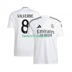 Real Madrid fußball trikot Federico Valverde 8 Herren Heim 2024-2025 Kurzarm