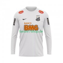 Santos Retro fußball trikot Herren Heim 2011 2012 Langarm