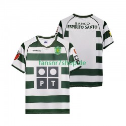 Sporting CP Retro fußball trikot 2001 2003 Herren Heim Kurzarm