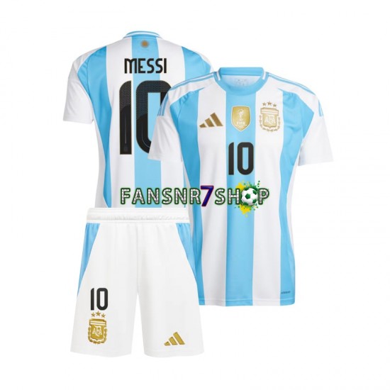 Argentinien fußball trikot Lionel Messi 10 Kinder Heim Copa America 2024 Kurzarm