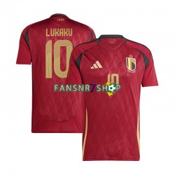 Belgien fußball trikot Romelu Lukaku 10 Herren Heim Euro 2024 Kurzarm