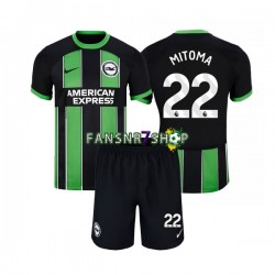 Brighton Hove Albion fußball trikot Mitoma 22 Kinder Auswärts 2023-2024 Kurzarm