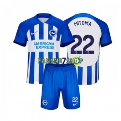 Brighton Hove Albion fußball trikot Mitoma 22 Kinder Heim 2023-2024 Kurzarm