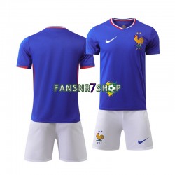 Frankreich fußball trikot Kinder Heim Euro 2024 Kurzarm