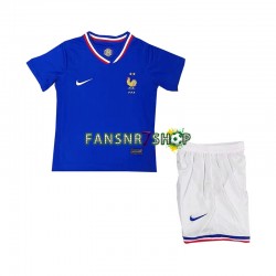 Frankreich fußball trikot Kinder Heim Euro 2024 Kurzarm
