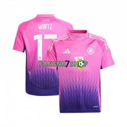 Deutschland fußball trikot Florian Wirtz 17 Herren Auswärts Euro 2024 Kurzarm