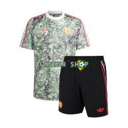 Manchester United fußball trikot Stone Roses Kinder Heim 2023-2024 Kurzarm