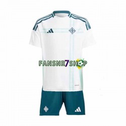 Nordirland fußball trikot Kinder Auswärts 2024 Kurzarm