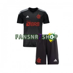 CR Flamengo fußball trikot Torhüter Kinder Auswärts 2023-2024 Kurzarm