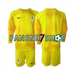 Kroatien fußball trikot WM 2022 Torhüter Kinder Heim Langarm