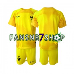 Frankreich fußball trikot WM 2022 Torhüter Kinder Ausweich Kurzarm