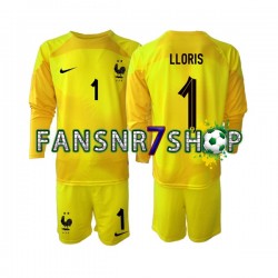 Frankreich fußball trikot WM 2022 Hugo Lloris 1 Torhüter Kinder Ausweich Langarm Frankreich fußball trikot WM 2022 Hugo Lloris 1 Torhüter Kinder Ausweich Langarm