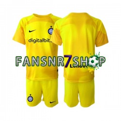 Inter Mailand fußball trikot Torhüter Kinder Auswärts 2022-2023 Kurzarm