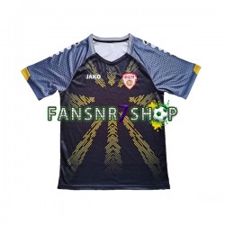 Nordmazedonien fußball trikot Herren Ausweich 2023 Kurzarm