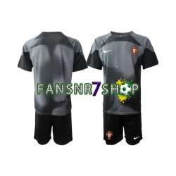 Portugal fußball trikot Torhüter Kinder Heim 2022 Kurzarm