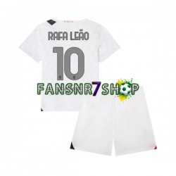 AC Mailand fußball trikot Rafael Leao 10 Kinder Auswärts 2023-2024 Kurzarm