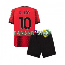 AC Mailand fußball trikot Rafael Leao 10 Kinder Heim 2023-2024 Kurzarm